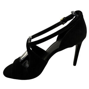 Michael Kors Suede Strappy Pumps Black Size 7.5 M‎ NWB